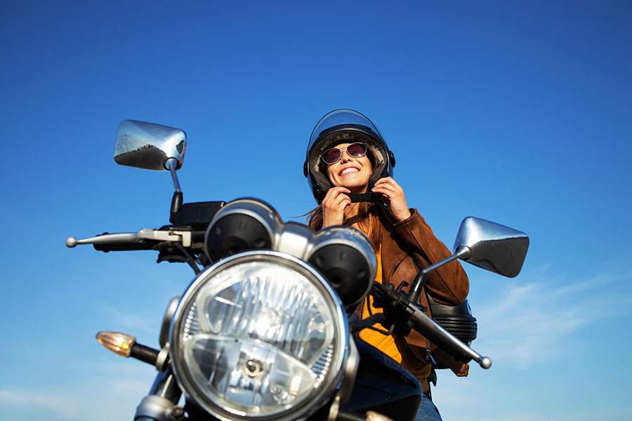 motera feliz